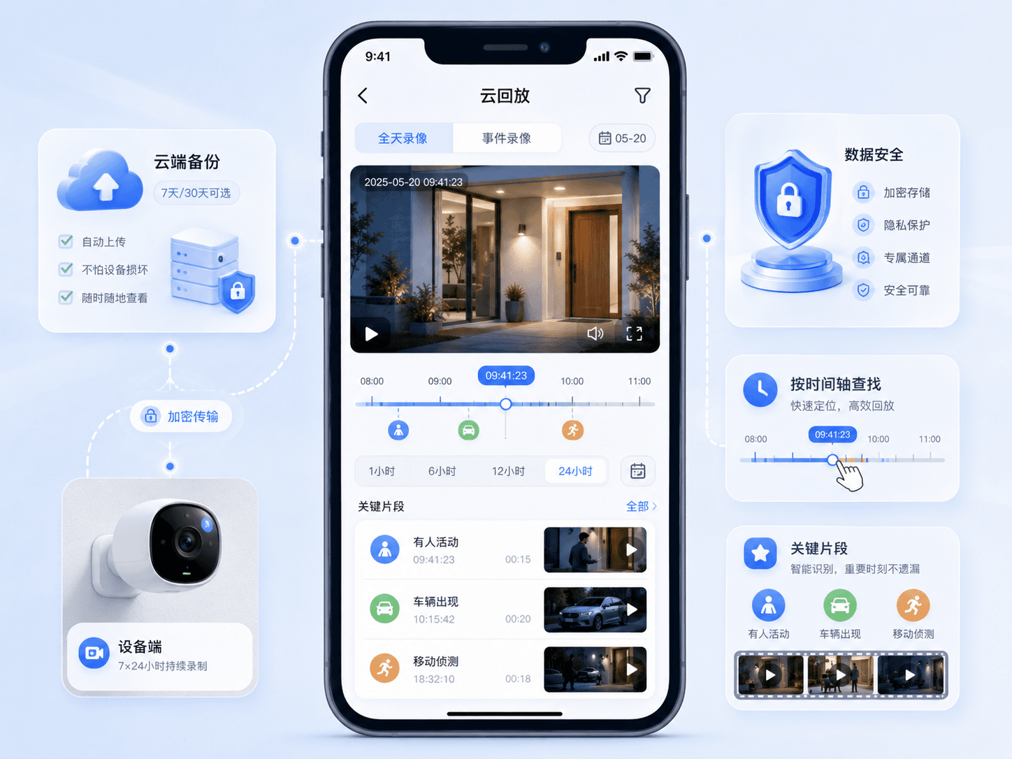 云存储时间轴与数据安全功能